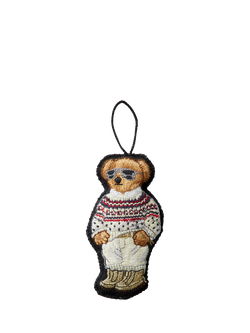 Ralph Lauren Fair Isle Polo Bear 2025 Tree Ornament, Multi