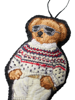 Ralph Lauren Fair Isle Polo Bear 2025 Tree Ornament - view 2, Multi