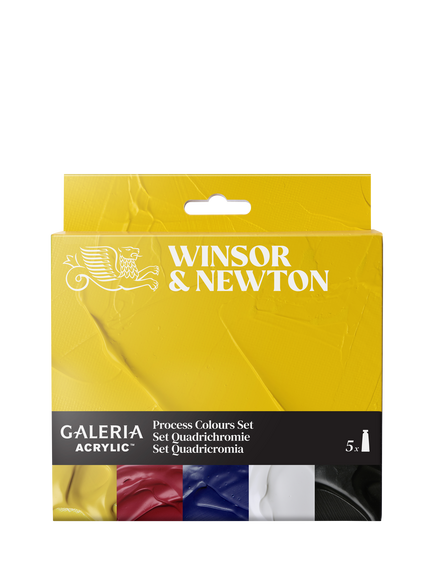 Winsor & Newton Galeria Acrylic Paint Process Set, 5 x 60ml, Multi