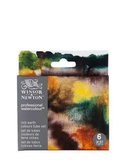 Winsor & Newton Rich Earth Watercolours, Set of 6, Multi