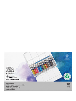 Winsor & Newton Cotman Watercolour Tube Travel Set, 13 Pieces, Multi