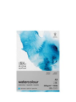 Winsor & Newton A3 Watercolour Pad, 12 Sheets, Multi