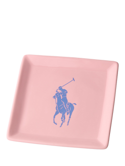 Ralph Lauren Porcelain Trinket Tray, Pink/Blue, Pink, Blue