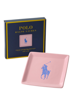 Ralph Lauren Porcelain Trinket Tray, Pink/Blue - view 2, Pink, Blue