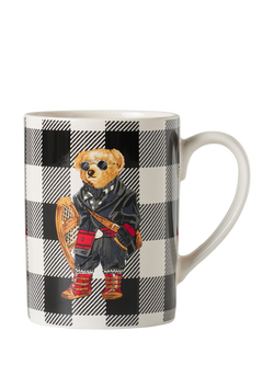Ralph Lauren Polo Bear Check Porcelain Mug, 414ml, Multi
