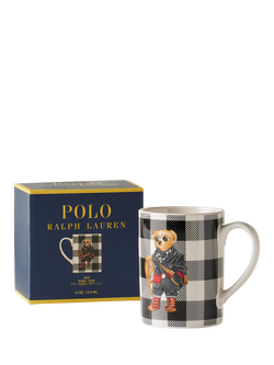 Ralph Lauren Polo Bear Check Porcelain Mug, 414ml - view 2, Multi