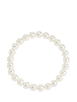 Jon Richard Single Row Pearl Stretch Bracelet, Gold