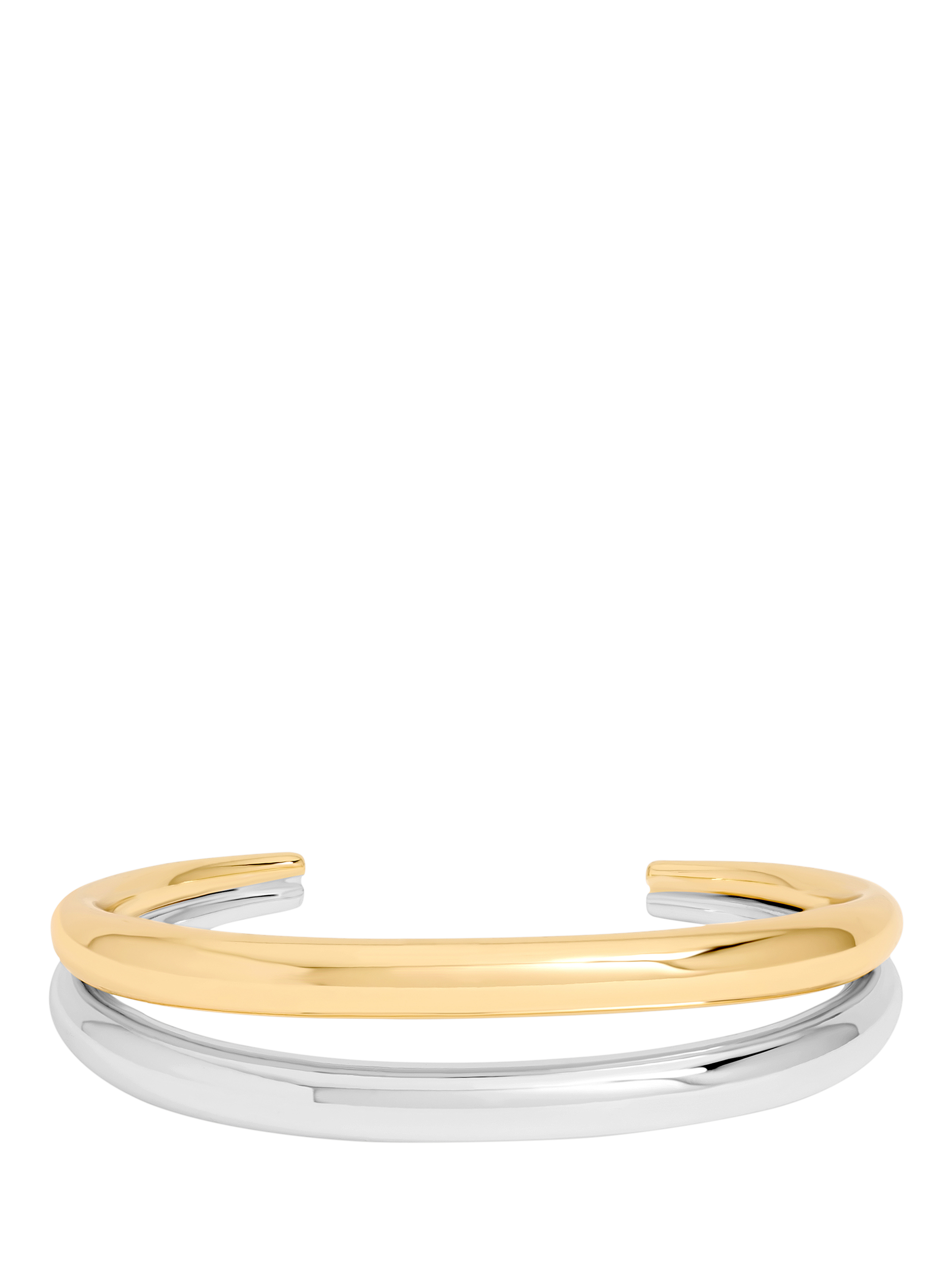 Product image 1 of 1, which shows Jon Richard Double Row Cuff, Two Tone