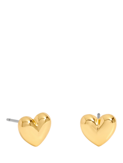 Jon Richard Heart Stud Earrings, Gold, Gold