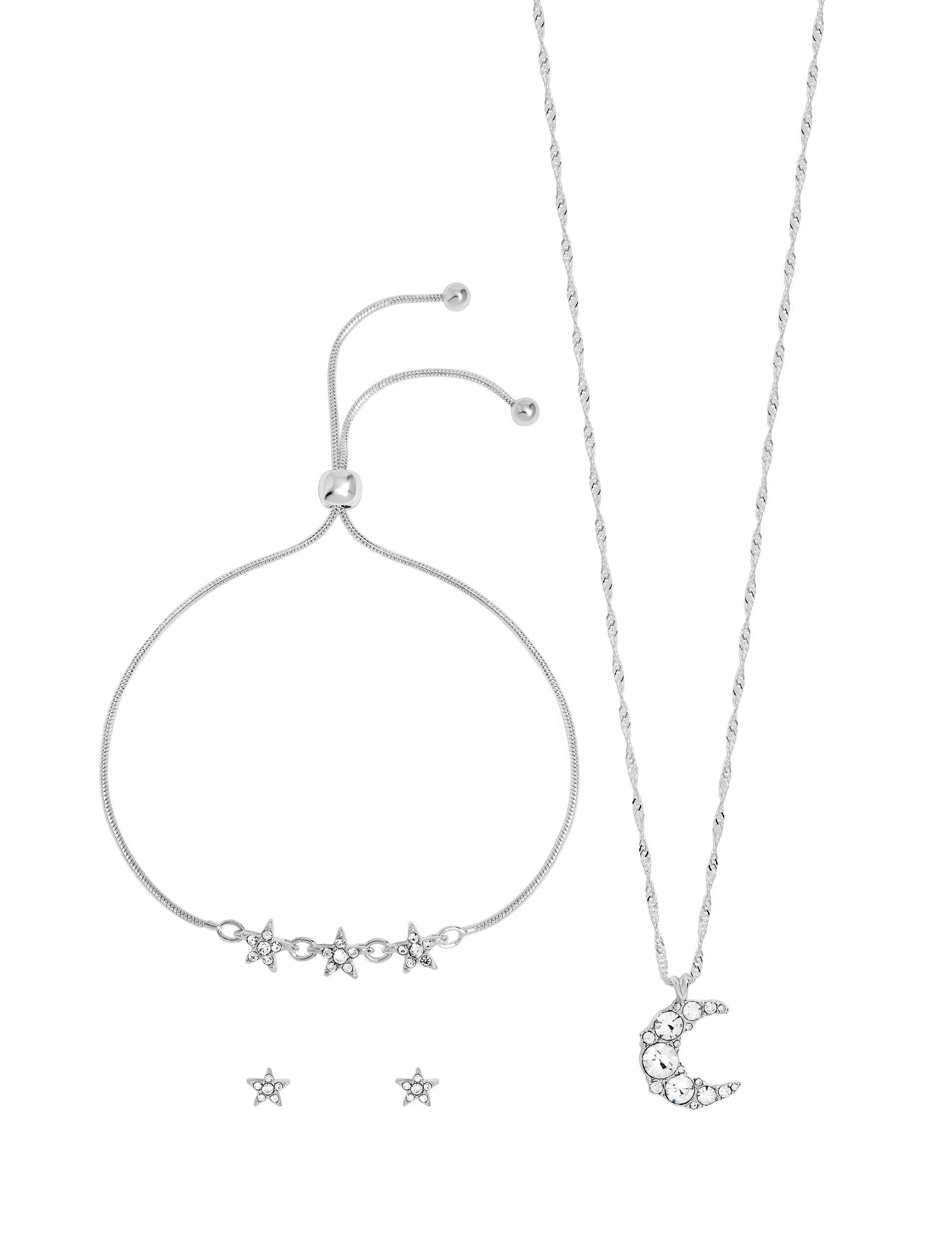 Product image 2 of 2, which shows Jon Richard Celestial Trio Set, Silver