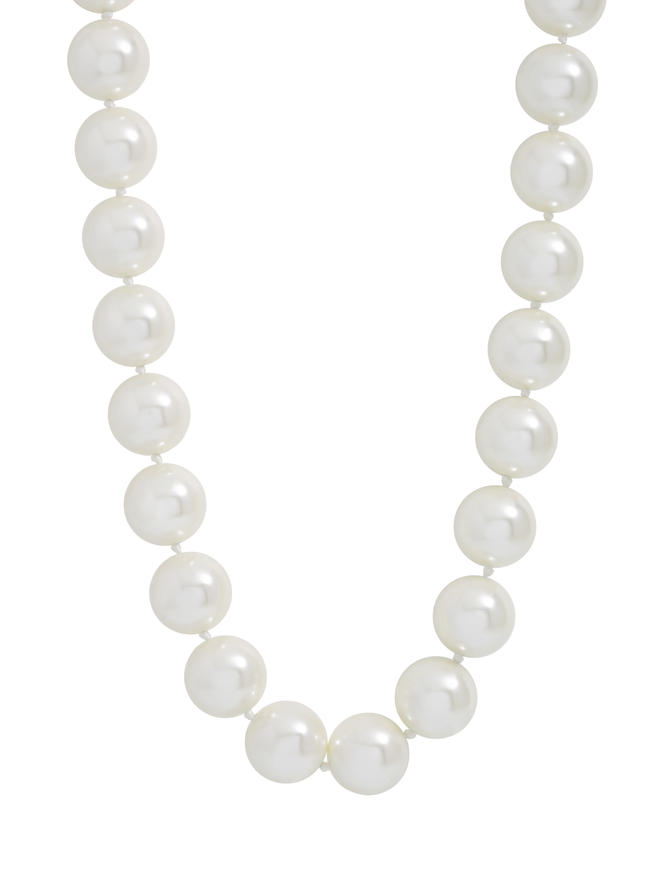 Product image 1 of 1, which shows Jon Richard Cream Pearl Statement Necklace, Gold