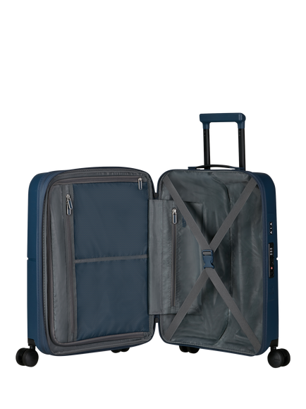 American Tourister Dashpop Disney Expandable Marvel Captain America Suitcase, 47L, Navy/Multi - view 2, Navy/Multi