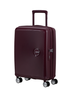 American Tourister SoundBox 4-Wheel Spinner 55cm Expandable Cabin Case, Wild Cherry
