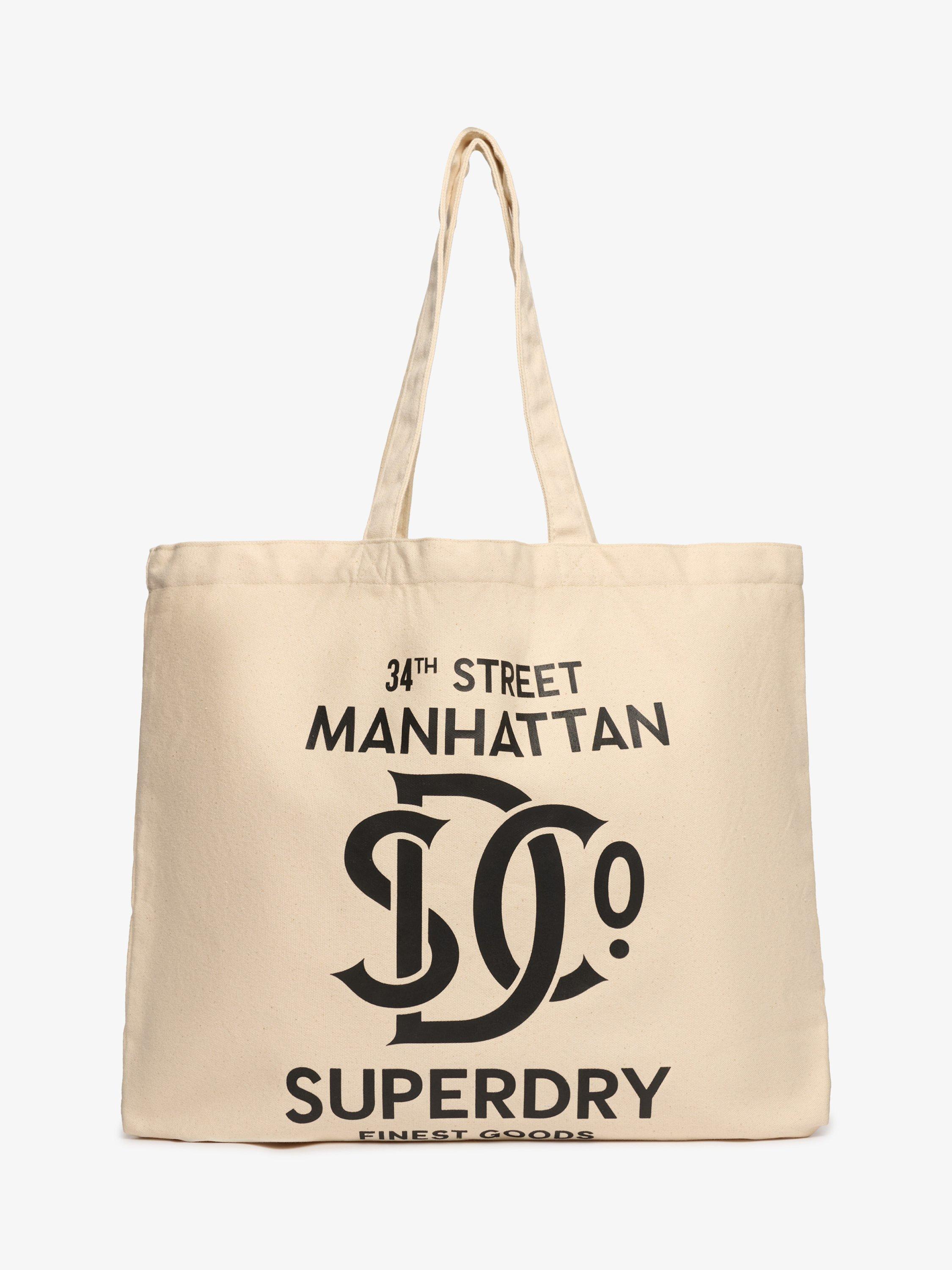 Product image 4 of 6, which shows Superdry Cotton Tote Bag, Brown/Black
