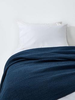 John Lewis Textured Quilted Bedspread, Night Sky