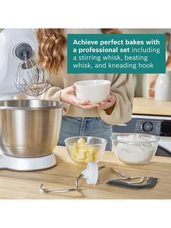 Bosch MUM5XW49GB 8-in-1 Stand Mixer Scale & Coffee Grinder, White - view 2, White