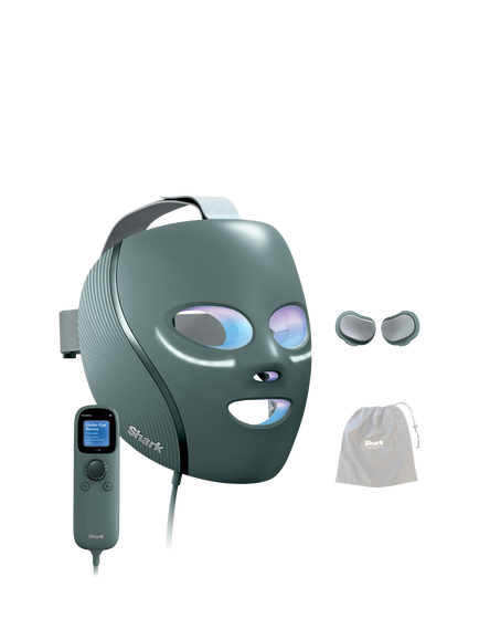 Shark CryoGlow FW312UK Under-Eye Cooling & LED Anti-Ageing & Blemish Repair Mask, Sage