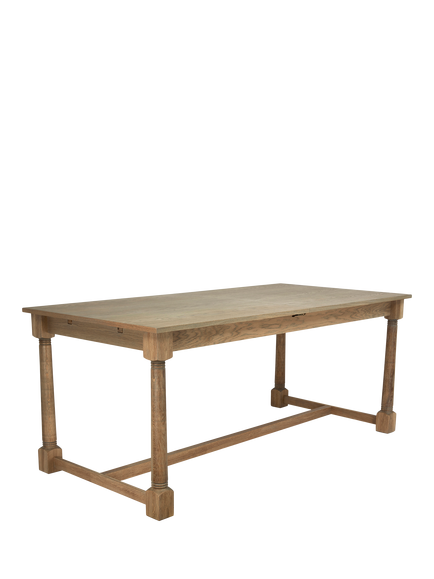 Laura Ashley Wellington 6-8 Seater Extending Dining Table, Washed Oak, Oak