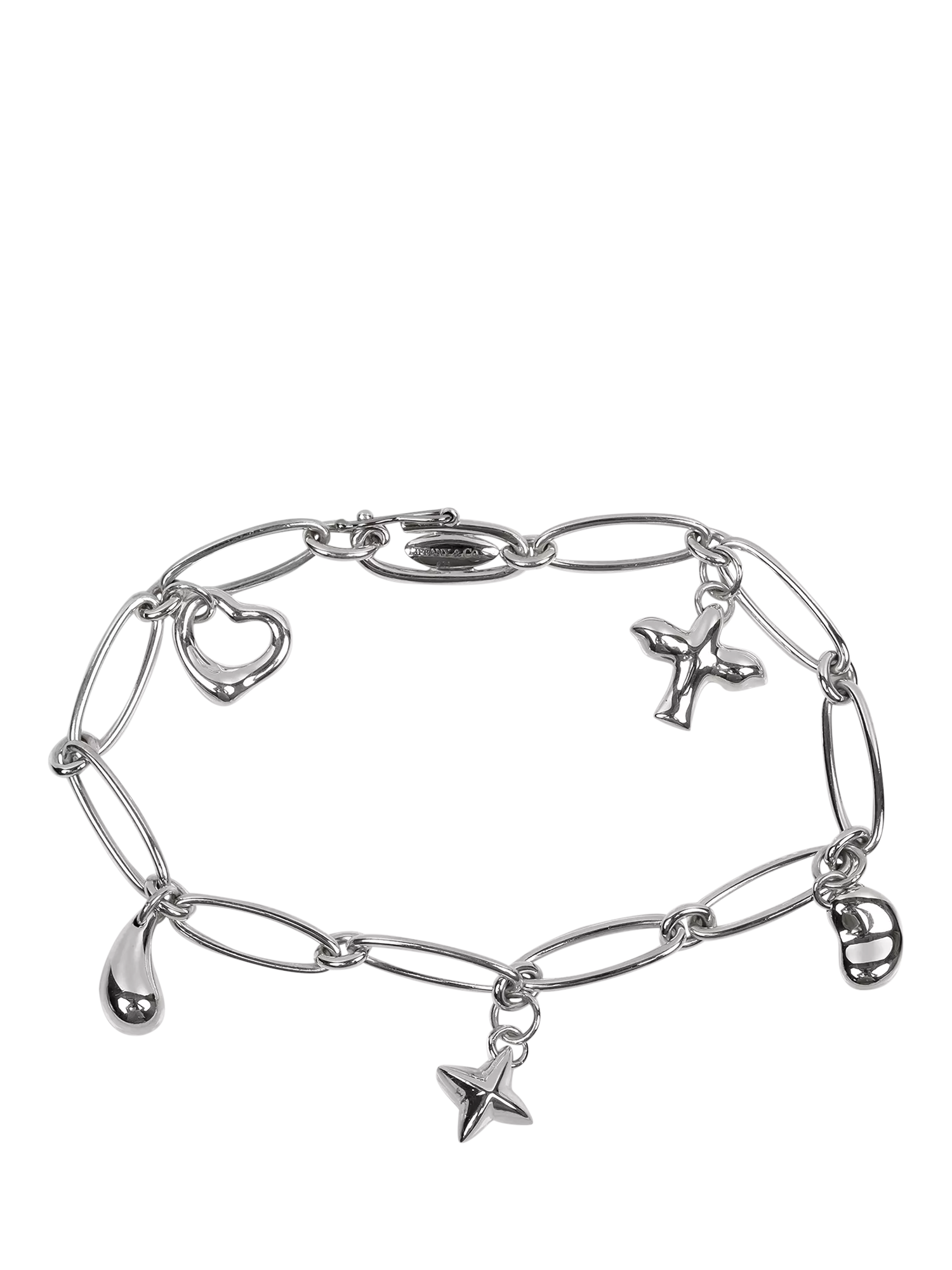 Pre-loved Tiffany Elsa Peretti 5-Charm Bracelet