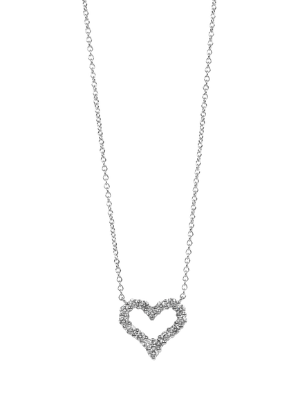Pre-loved Platinum Tiffany & Co. Hearts Mini Pendant, Platinum