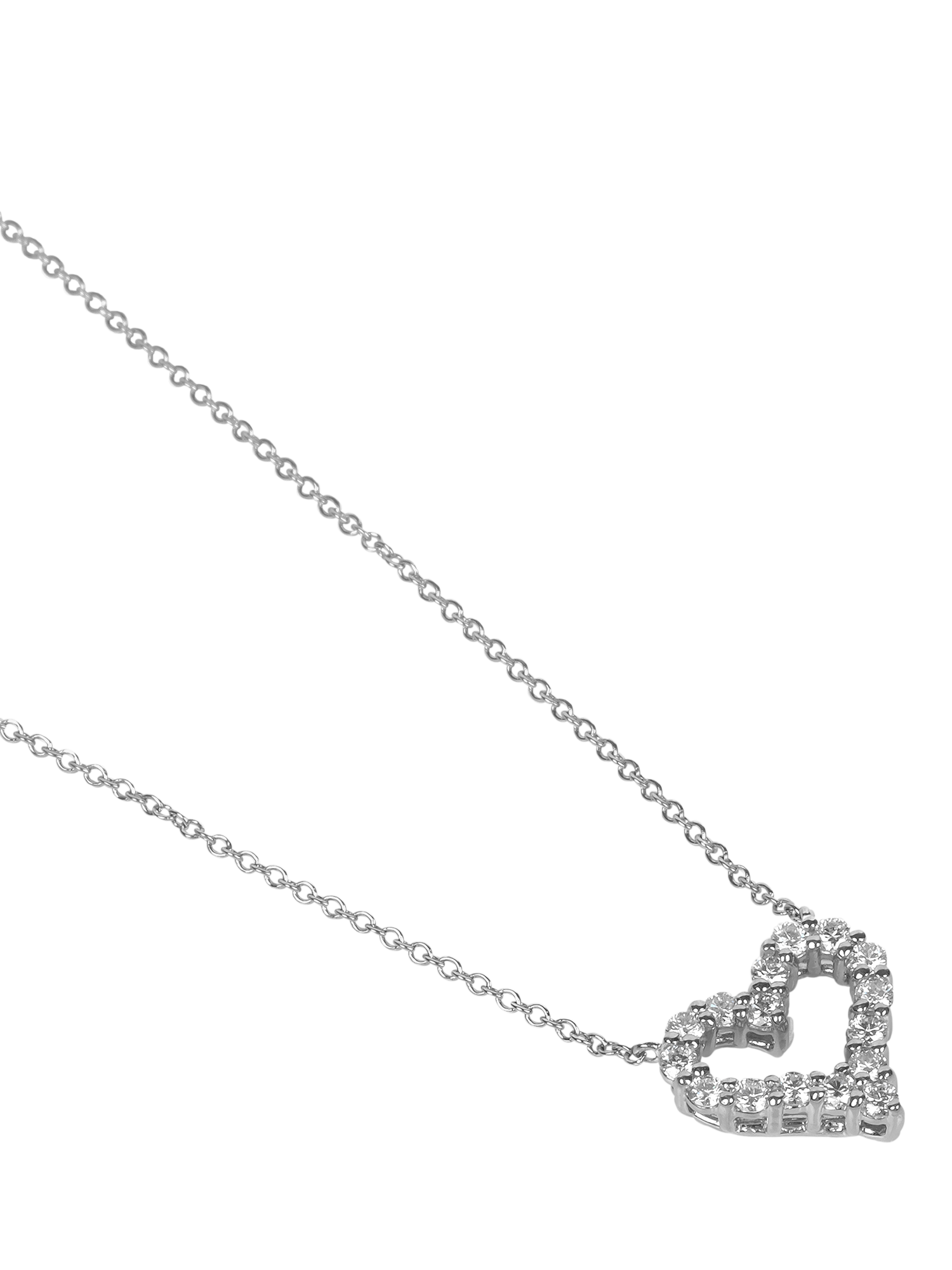 Product image 2 of 4, which shows Pre-loved Platinum Tiffany & Co. Hearts Mini Pendant