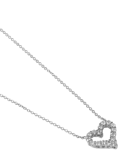 Pre-loved Platinum Tiffany & Co. Hearts Mini Pendant - view 2, Platinum