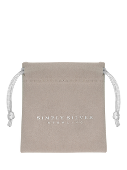 Simply Silver Chunky Polished Pear Ring, M - view 2, Silver