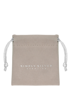 Simply Silver Cubic Zirconia Pear Ring - view 2, Silver