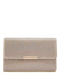Carvela Gala Embellished Clutch Bag, Gold, Gold