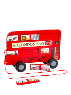 Bigjigs Toys London Bus Pull-Along Toy - view 2, Multi