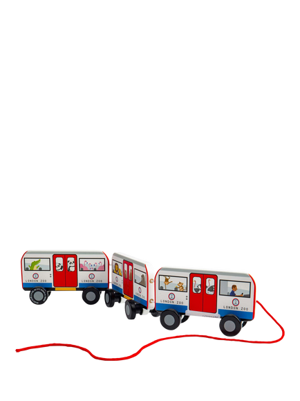 Bigjigs Toys London Tube Pull-Along Toy, Multi