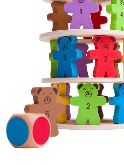 Bigjigs Toys Tumbling Teddies Game - view 2, Multi