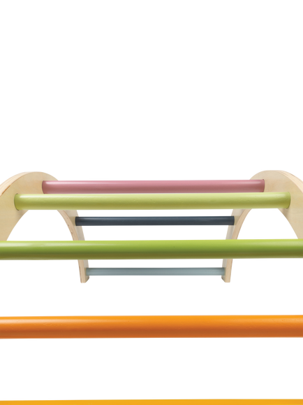 Bigjigs Toys Wooden Climbing Arch - view 2, Multicoloured