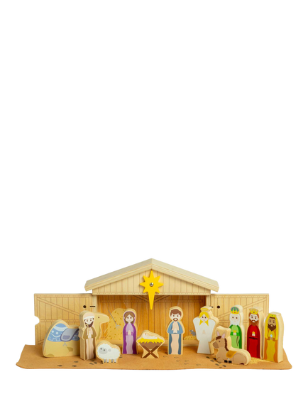 Bigjigs Toys Wooden Nativity Set - view 2, Multi