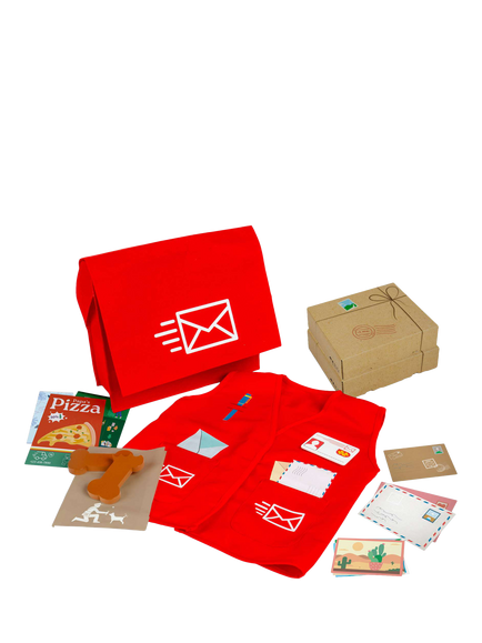 Bigjigs Toys Mail Carrier Dress Up Set, Multi