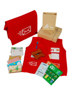 Bigjigs Toys Mail Carrier Dress Up Set - view 2, Multi