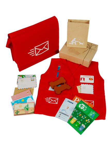 Bigjigs Toys Mail Carrier Dress Up Set - view 2, Multi