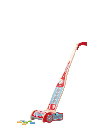 Bigjigs Toys Upright Toy Vacuum Cleaner, Multi