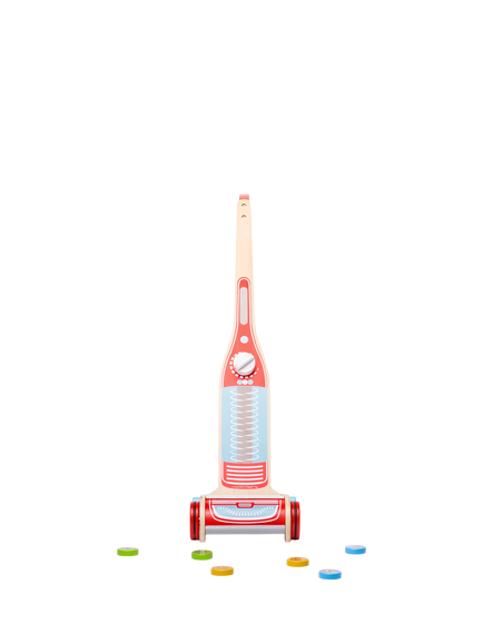 Bigjigs Toys Upright Toy Vacuum Cleaner - view 2, Multi