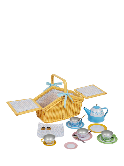 Bigjigs Toys Picnic Basket Set, Multi