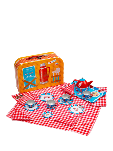 Bigjigs Toys London Tin Tea Playset, Multi
