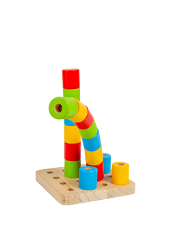 Bigjigs Toys Wobbly Peg Board, Multi