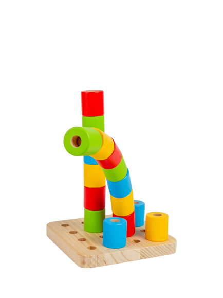 Bigjigs Toys Wobbly Peg Board, Multi