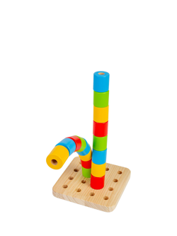 Bigjigs Toys Wobbly Peg Board - view 2, Multi