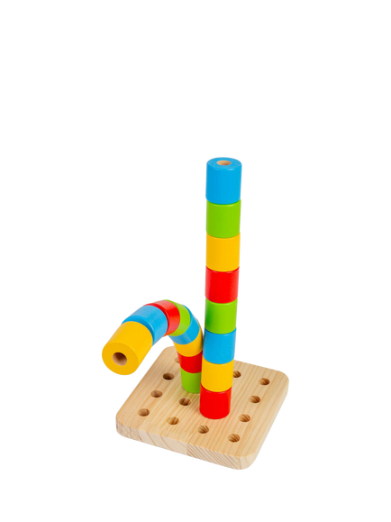 Bigjigs Toys Wobbly Peg Board - view 2, Multi
