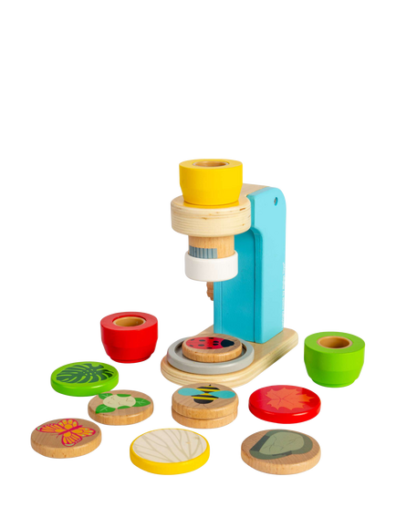 Bigjigs Toys Wooden Microscope, Multi