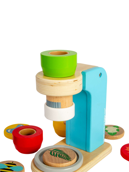 Bigjigs Toys Wooden Microscope - view 2, Multi