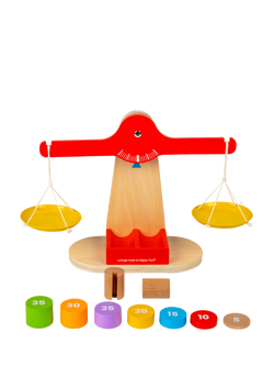 Bigjigs Toys Wooden Balancing Scales - view 2, Multicoloured