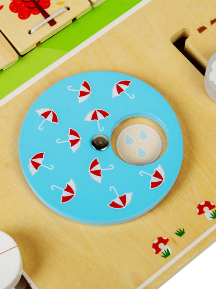 Bigjigs Toys Wooden Weather Board - view 2, Multi