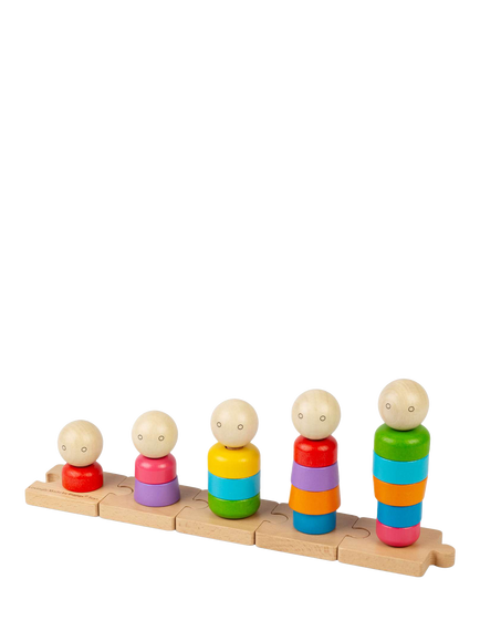 Bigjigs Toys Rainbow Family Stacking Toy - view 2, Multi